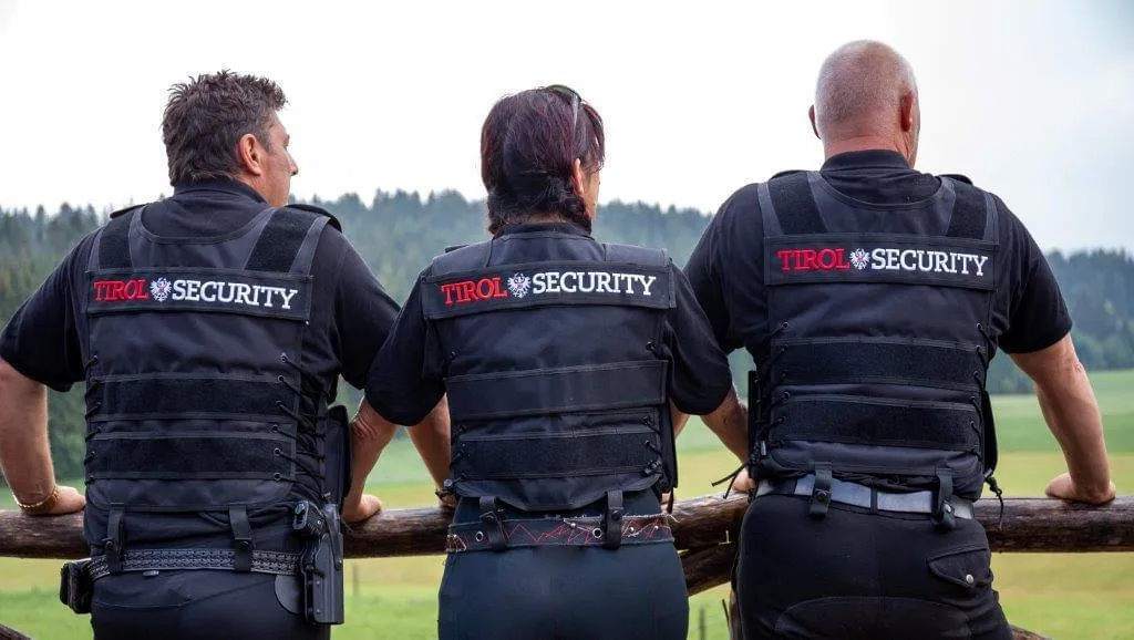 Berittene Security im Einsatz