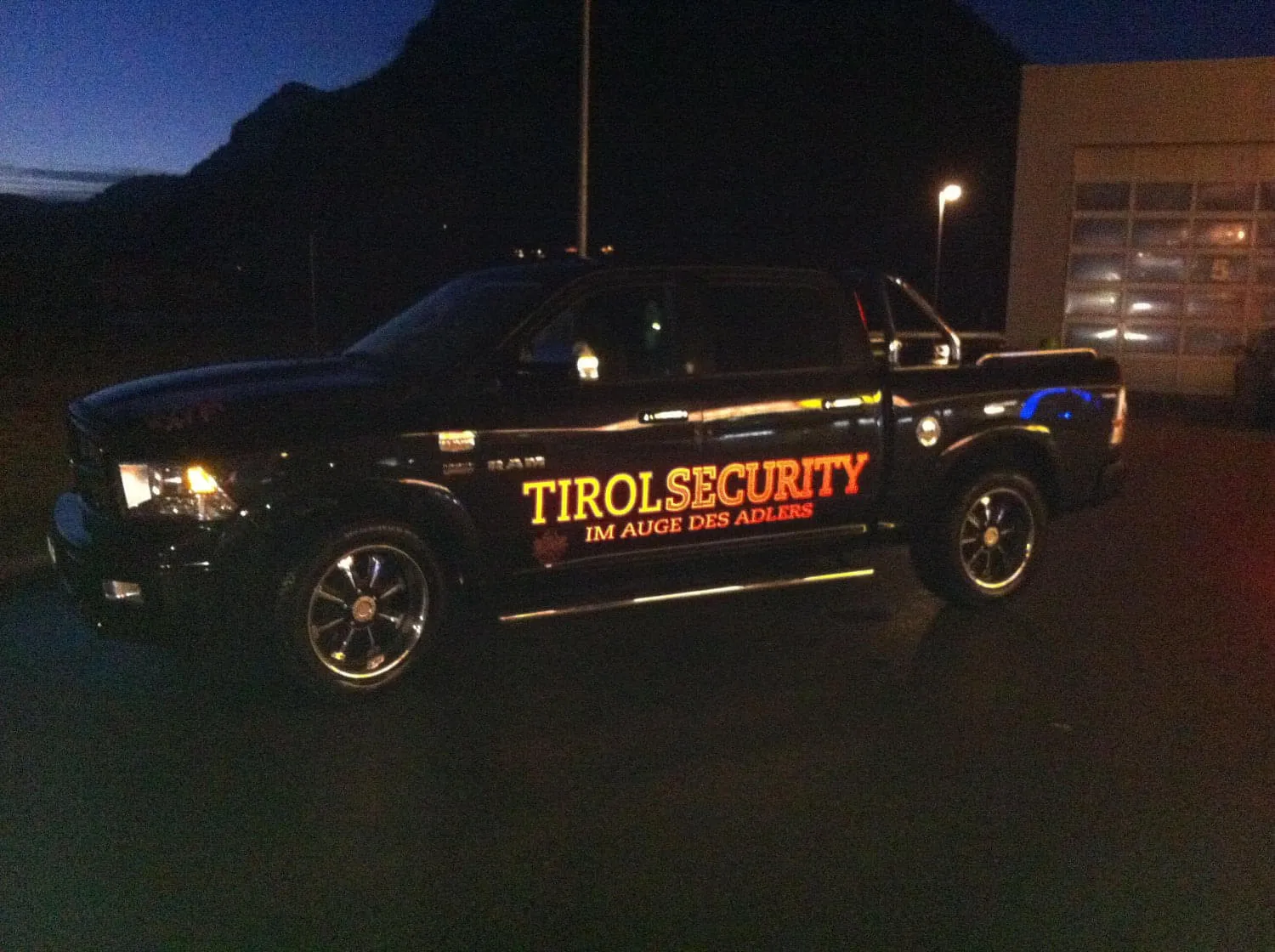 Impression aus dem Einsatz der Tirol Security